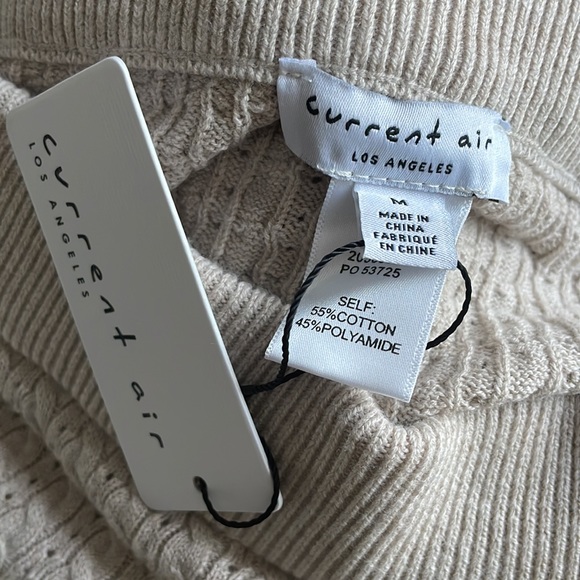 W18,19 Current Air Womens Pointelle Cable Knit - Picture 13 of 14